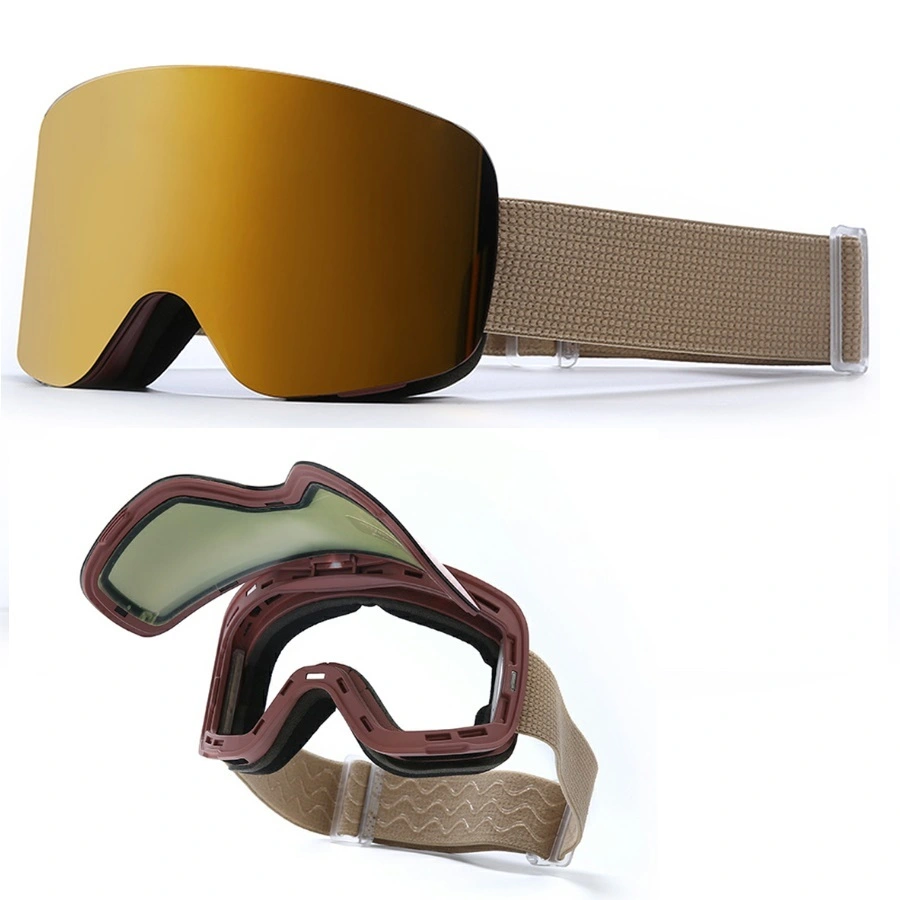 Горнолыжные очки без оправы, магнитные, откидные, сноубордические, антизапотевающие, с защитой от ультрафиолета, 31HX 1