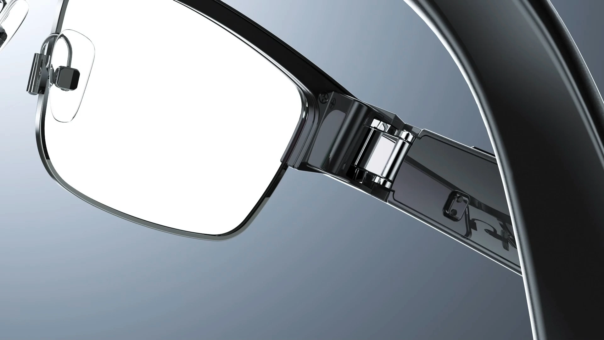 AI Smart Camera Sunglasses UV Protection Photochromic Half Metal Frame Glasses 802 1