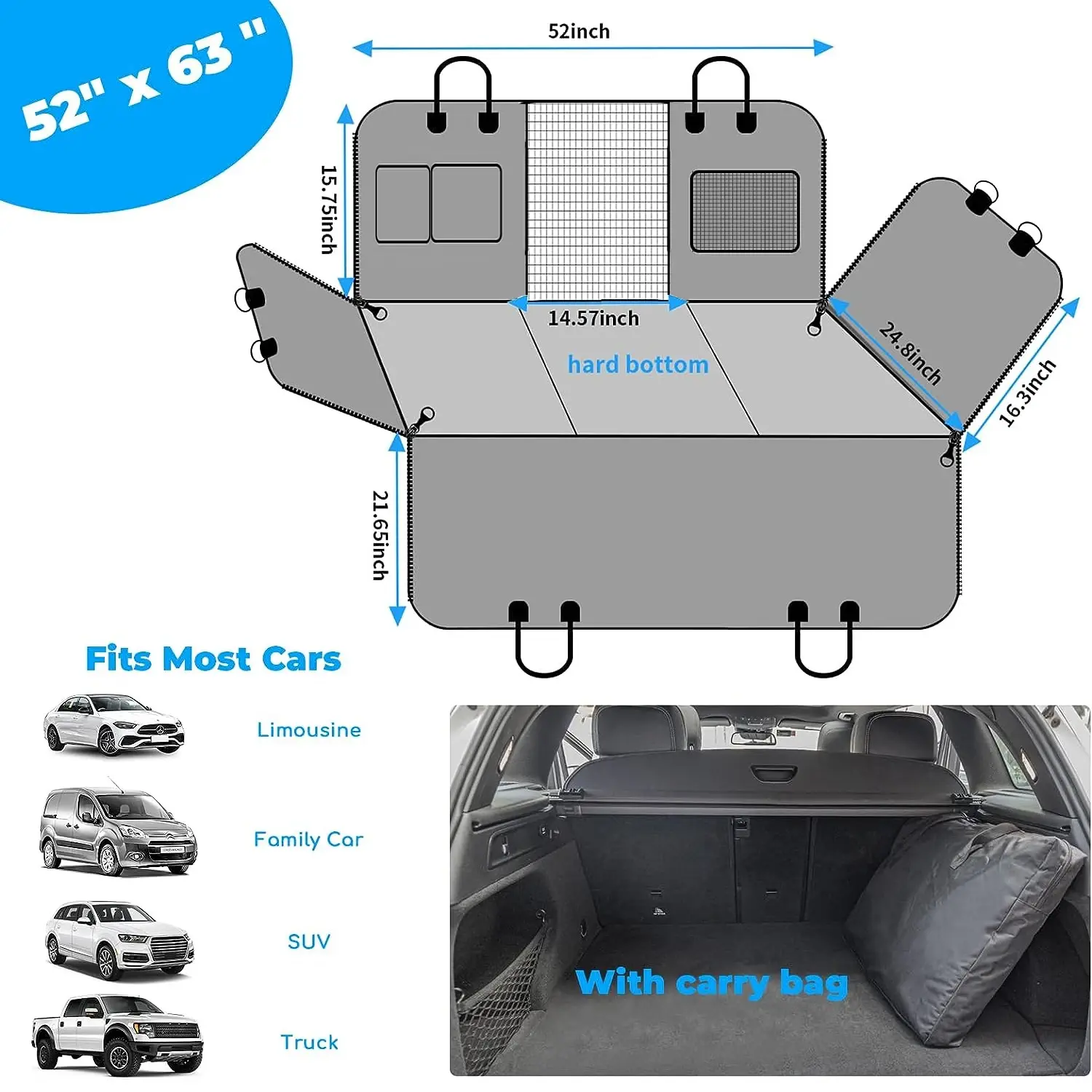 Seat Extender for Dogs Oxford CD-2795manufacturer 5