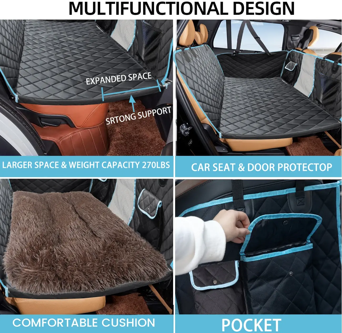 Safe to Use Car Seat Protector for Dogs for Dog 5