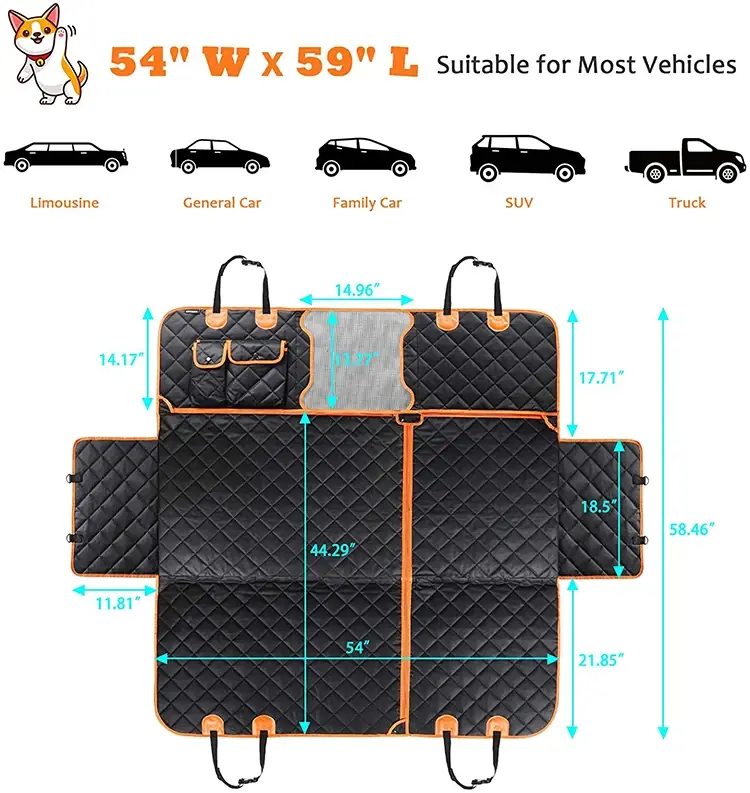 Sanan Pet Dog Bed Car Seat Cover Solid Dog Bed Car Seat Coverdirectly Sale 3