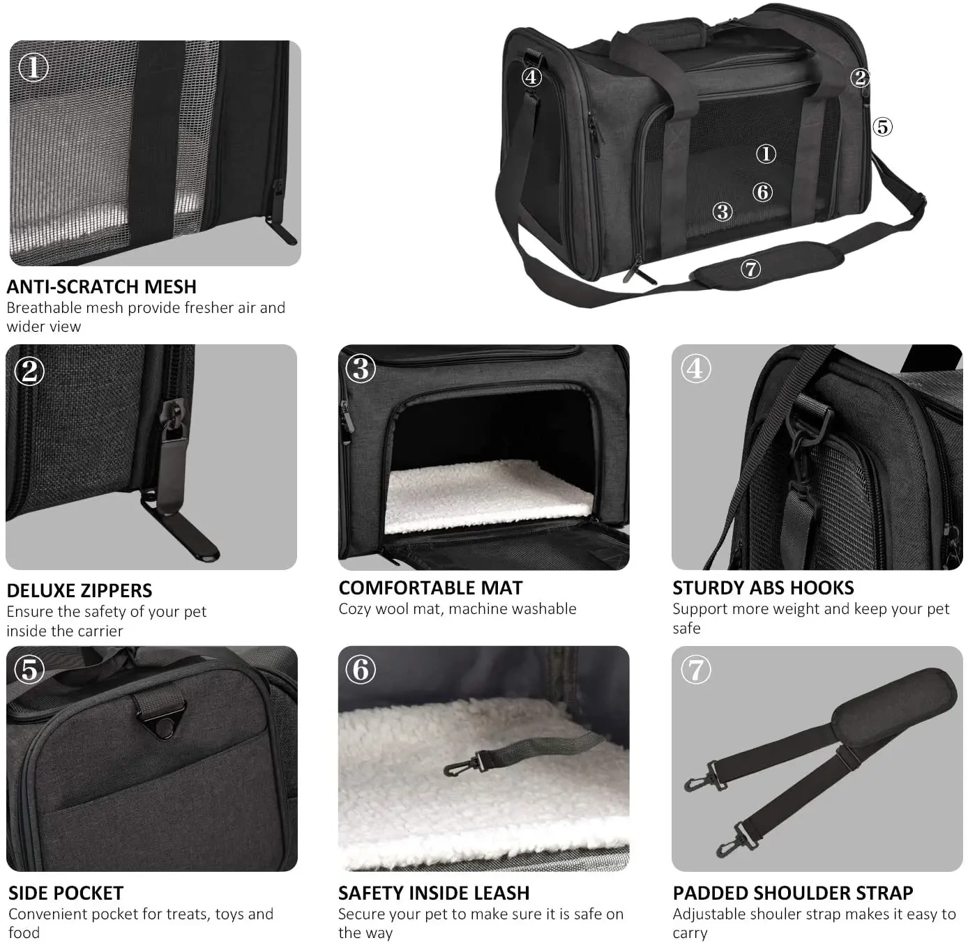 OEM&ODM Pet Travel Carrier Made in China for Cat 4