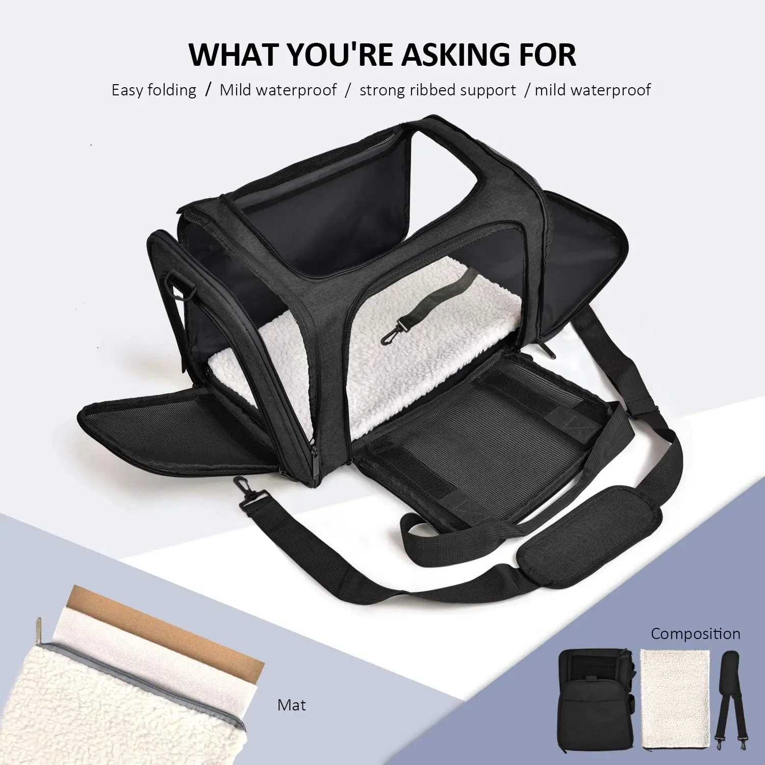 OEM&ODM Pet Travel Carrier Made in China for Cat 3