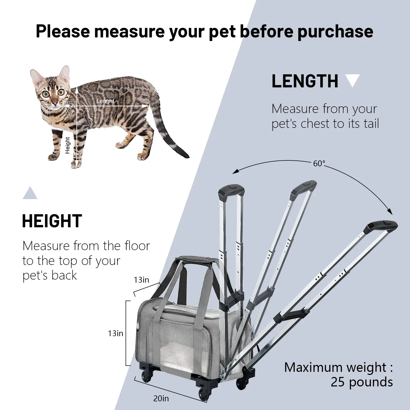 Long Lasting Pet Travel Carrier for Cat 4