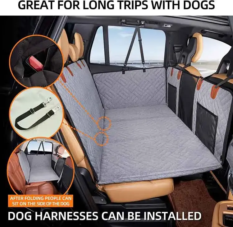 Back Seat Dog Seat Cover Dog Pet Product Easy Folding Portablewith Custom Services 6