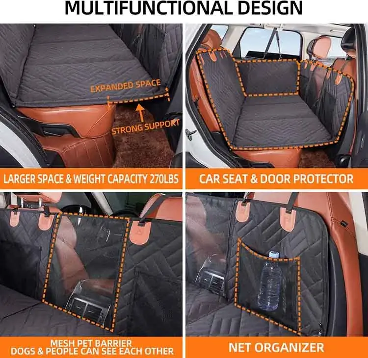 Back Seat Dog Seat Cover Dog Pet Product Easy Folding Portablewith Custom Services 5