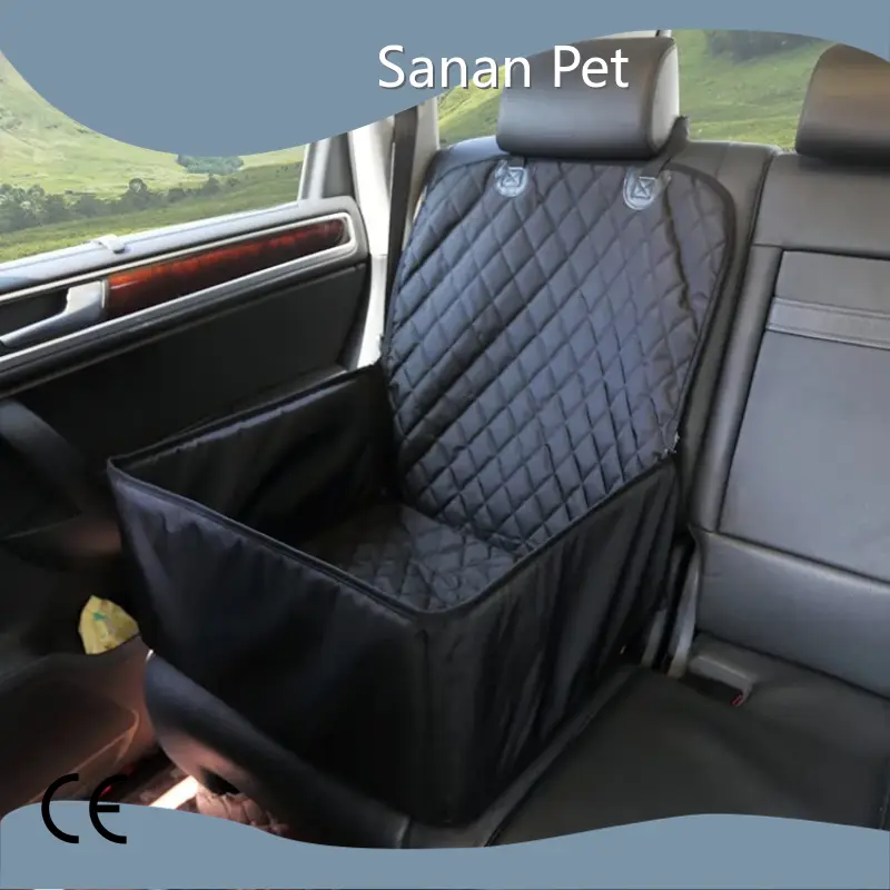 Customdog Crate for Back Seat of Car for Cat Solid Pet Car Seat 1