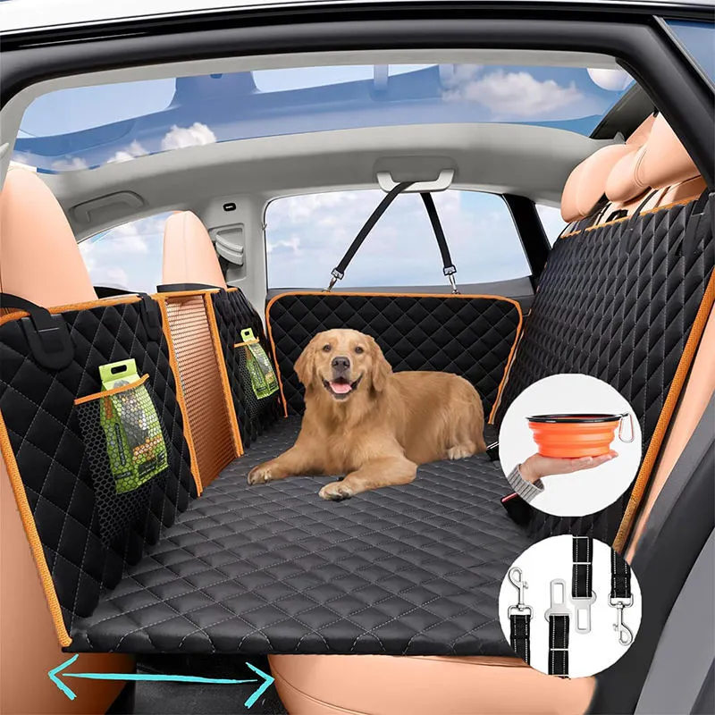 Back Seat Extender Dog Car Seat Cover Camping Air Mattress Hammock Travel Bed 1