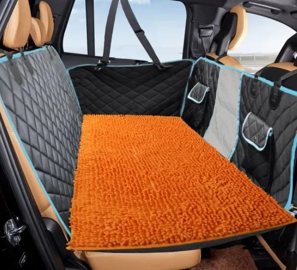 Orthopedic Large Removable Cover Dog Bed Washable Pet Bed Mat Custom Fit Car Backseat Extenders Cover 1