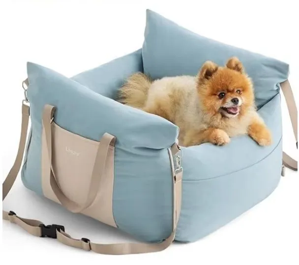 2025년 고품질 베스트셀러 편안한 라이트 블루색 소형견용 어깨끈이 달린 반려동물 여행용 침대 1