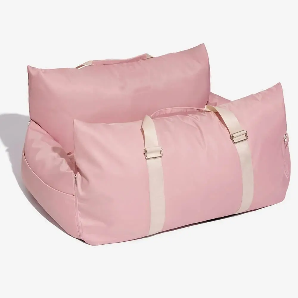 Siège rehausseur de voiture pliable pour animaux de compagnie, vente en gros, pour chiens de taille moyenne et grande, imperméable, pour voyage, lit double 1
