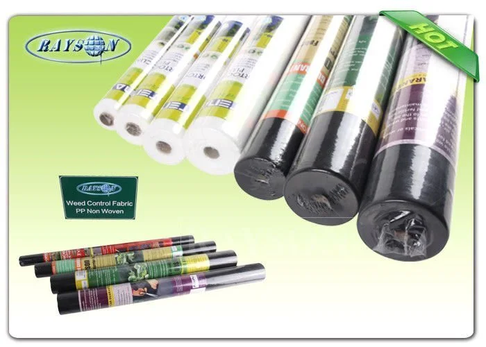 Small Roll Light Weight Garden Weed Control Fabric / Non Woven Mulch For Covering Crops 1