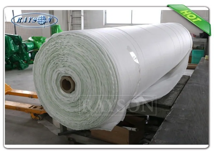 Big Roll Nonwoven Garden Weed Control Fabric Biodegradable landscape Fabric Pack In Green Plastic Bag 1