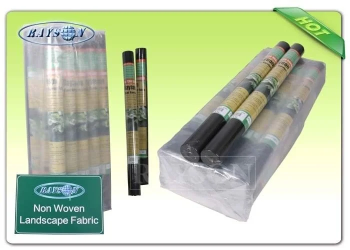 Good Strength Black Spunbonded Garden Weed Control Fabric / Ground Weed Control Fabric 1