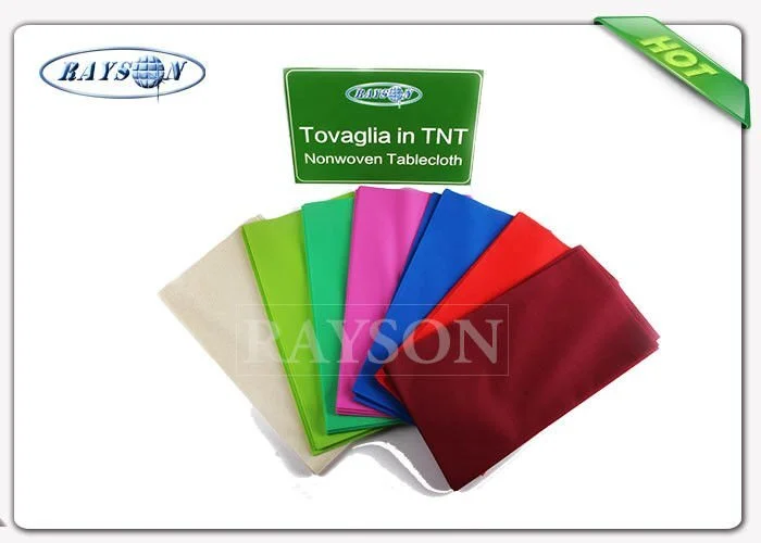 Various Colors Fancy Antibacterial Heat Resistant Round  70gsm Table Cover With With of 1.2 m 1