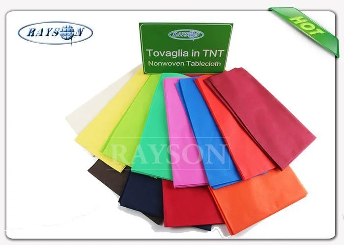 Oeko-Tex Certification Approved Pre-Cut 45 Gsm Various Colors Tnt Table Cloth With 25m Long 1