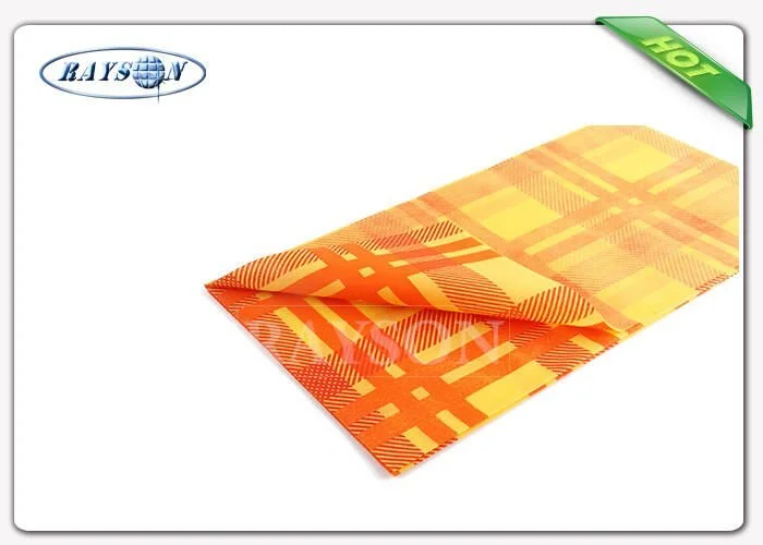Fancy 38-75 Gsm Weight Colorful Printing Square Tnt Table Cover Exported to Italy 1