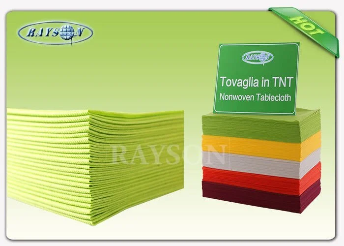 Customized Wedding Docaration Colorful 100% Polypropylene Non Woven Fabric Table Cloth For Wedding 1
