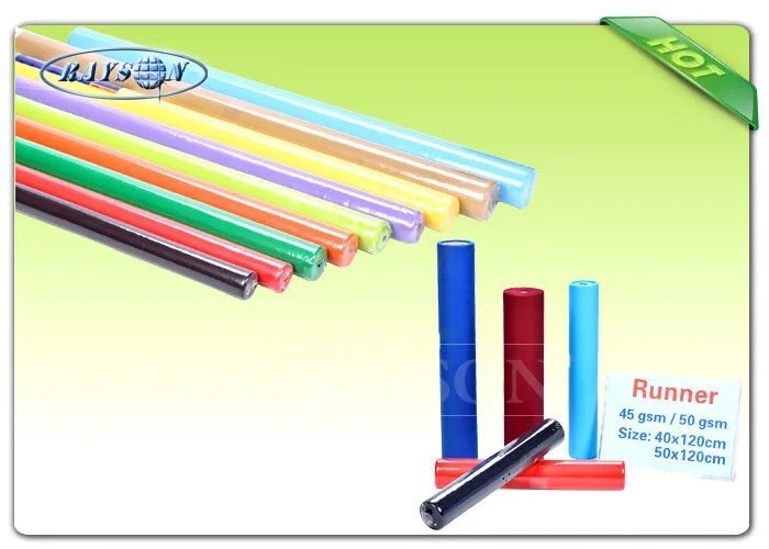 2CM / 4CM Paper Core Non Woven Tablecloth / TNT Fabric Roll 45G / 50G / 60G / 70G 1