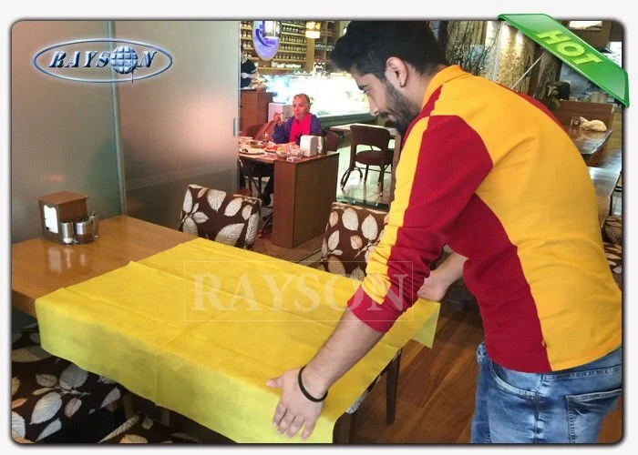 Multi - Color PPSB TNT Non Woven Tablecloth For Wedding / Outdoor Party / Resturant 1