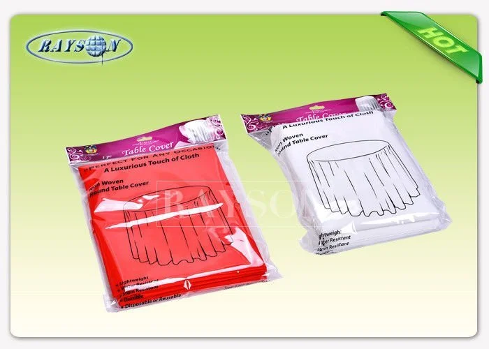 Spunbond Process PP Nonwoven Table Cloth For Round Dining Table Cover 1