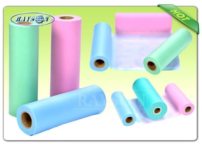 Hydrophilic and non toxic SSP Spunbond Non Woven Medical Fabric blue / green 25gr 1