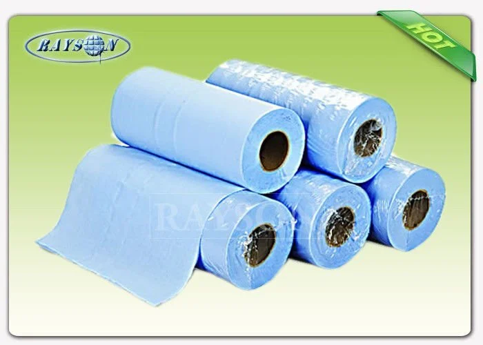 Light Blue Disposable PP Nonwoven Massage Bedsheet Roll for Hospital 1