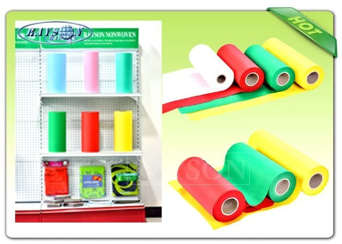 Red Green White PP Spunbond Non Woven Fabric For / Shopping Bag / Packing Pocket Spring 1