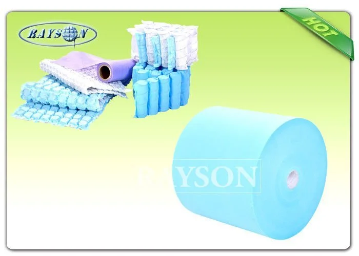 70Gr / 75Gr Soft High Strength PP Spunbond Non Woven Fabric For Sofa Packing / Pocket Spring Cover 1