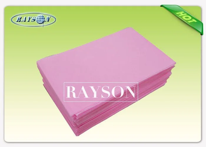 Stretch PP Polypropylene Laminated Non Woven Fabric For Salon Bedsheet 1
