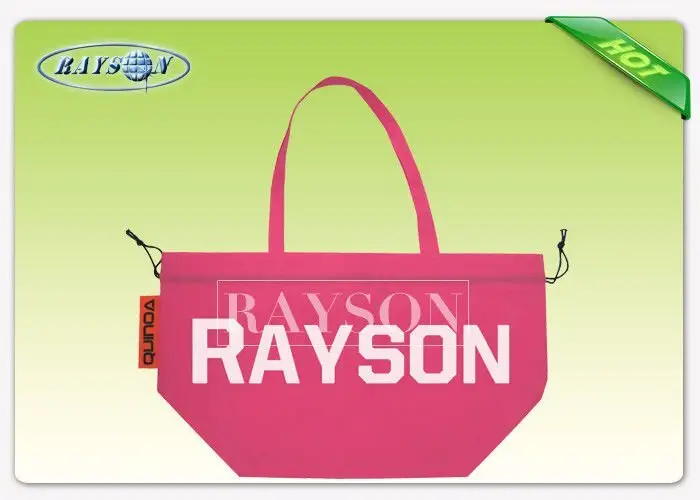 Rayson Non Woven Fabric Colorful Long Handle PP Non Woven Bags For Supermarket / Cloth Store PP Non Woven Bags image11