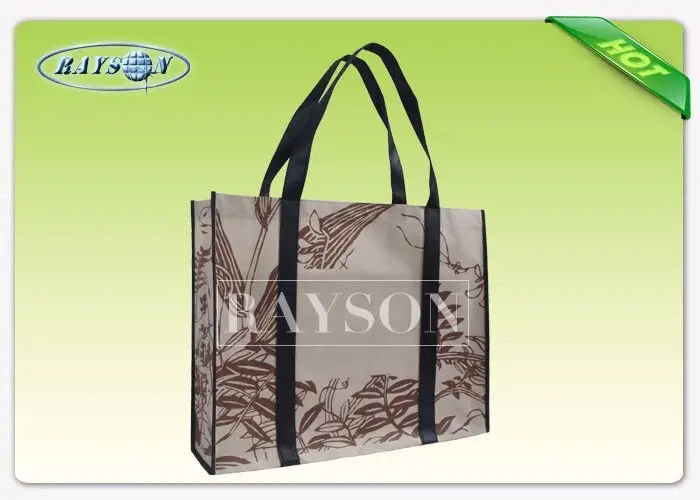 Rayson Non Woven Fabric Recyclable Polypropylene Tote non woven grocery Bag With PP webbing for Supermarket PP Non Woven Bags image7
