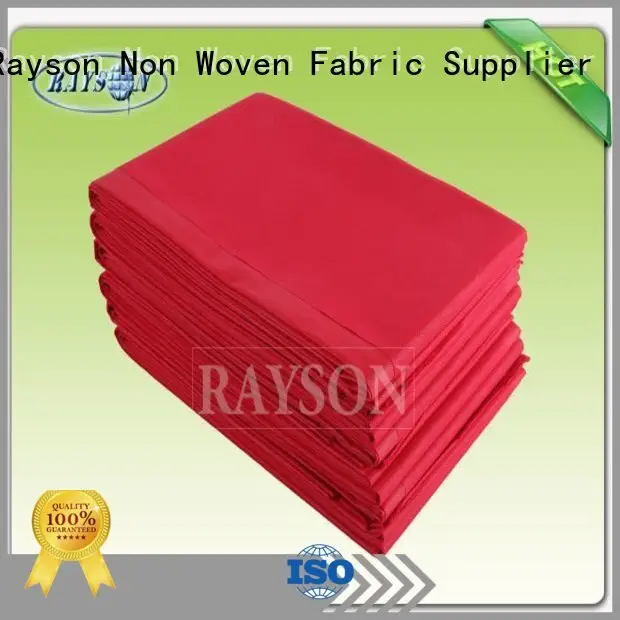 Quality Rayson Non Woven Fabric Brand disposable bed sheets online zipper 1