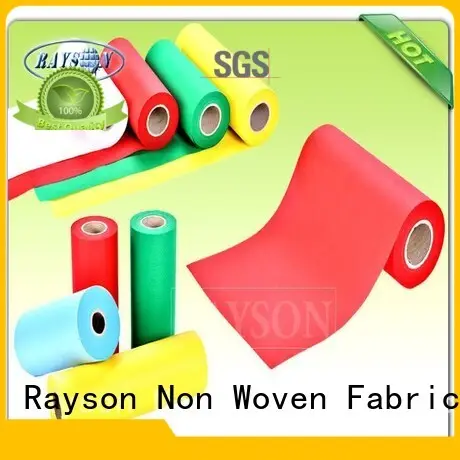 Wholesale 70gsm woven vs nonwoven fabric drape Rayson Non Woven Fabric Brand 1