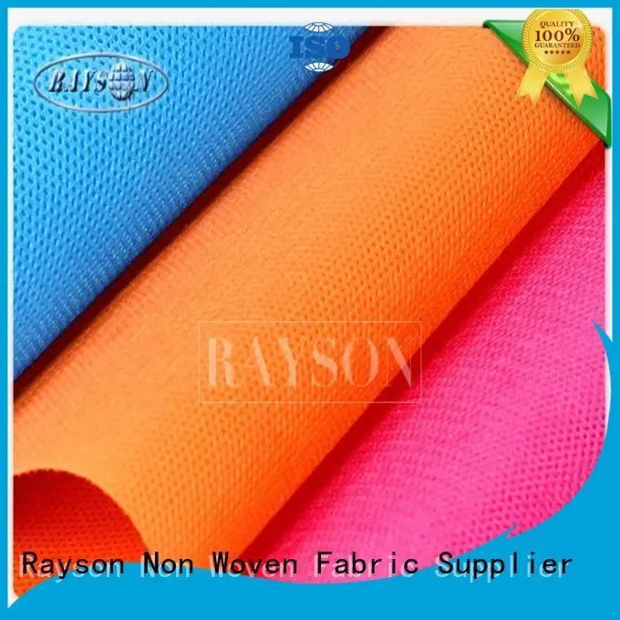 woven vs nonwoven fabric 20g50g perforated weedproof Rayson Non Woven Fabric Brand pp spunbond nonwoven fabric 1