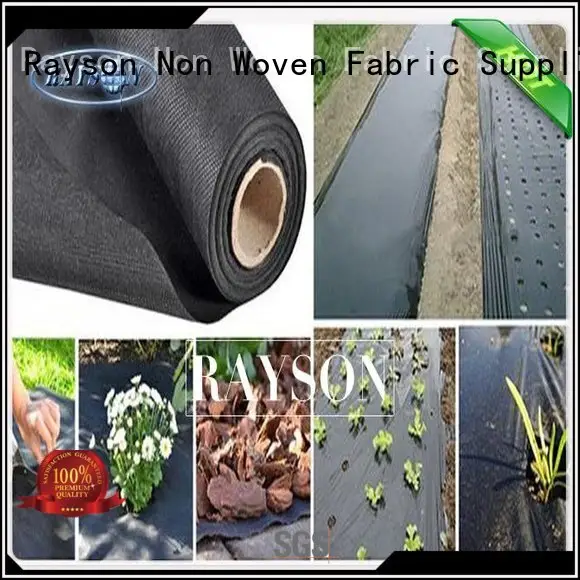 show black weed control fabric lanscaping for ground cover Rayson Non Woven Fabric 1