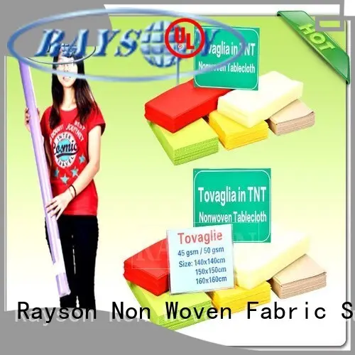 45 Gr / 50gr / 60gr / 70gr PP Spunbond Non Woven Products Fabric Tablecloths For Resturant 1