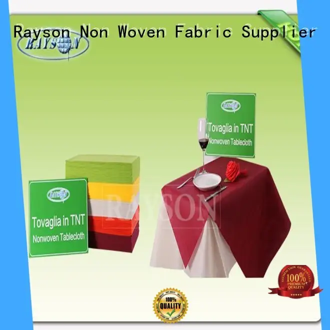 Fancy 45g - 70gsm Round Heat Resistant Colorful Disposable Table Cloth For Dining Used 1