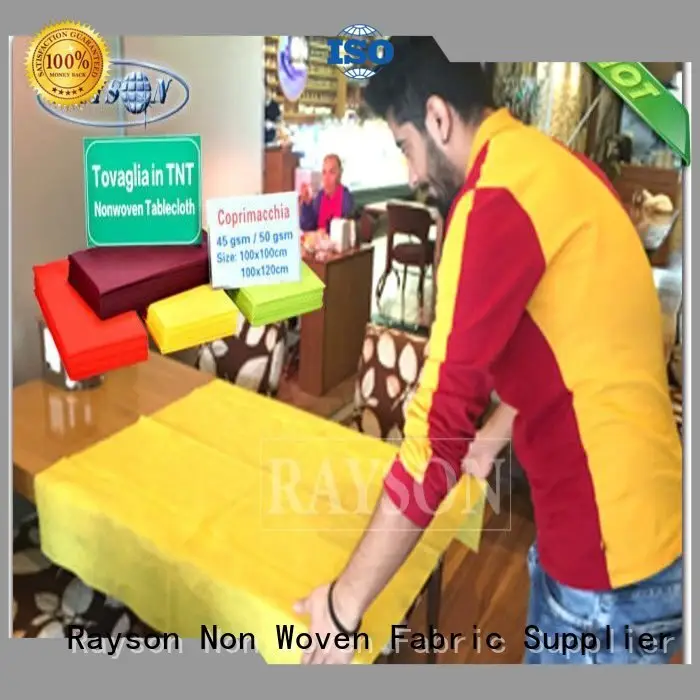 Square / Round 45Gr / 60Gr / 70gR Non Woven Tablecloth In TNT Eco-Friendly / Disposable Table Covers 1