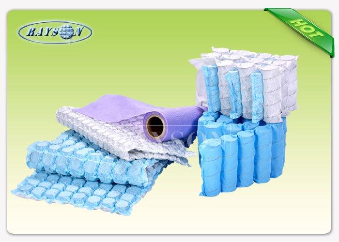 Breathable Polypropylene Spunbond Non Woven Fabric , Pocket Spring Cloth