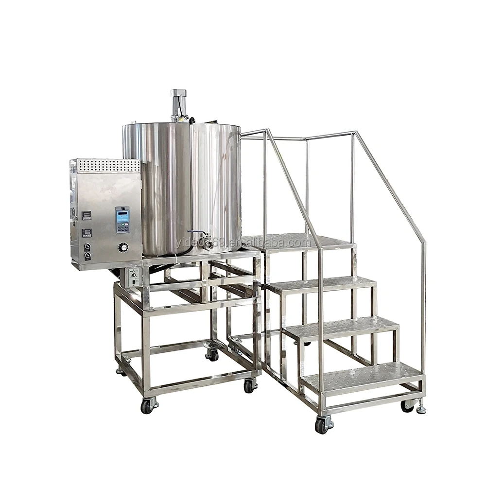 Stainless Steel Water Jacket Beeswax Melting Machine 1000L With Stir/Mixer For Candle 1