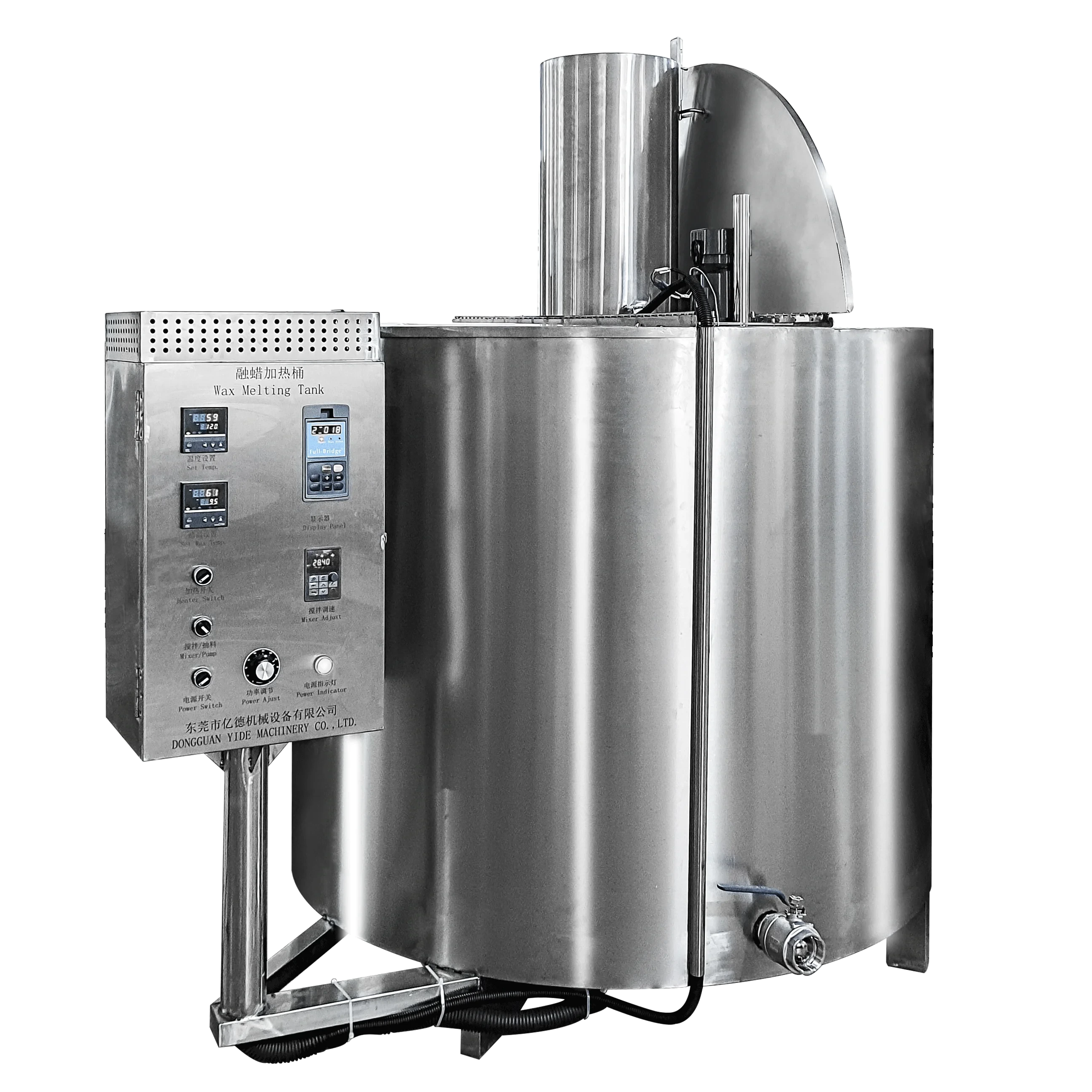 Usa 264gallon Industrial Candle Wax Melting Machine For Paraffin/soy/bee/sugar Wax Making Induction Fast Heating Tank Yide 1