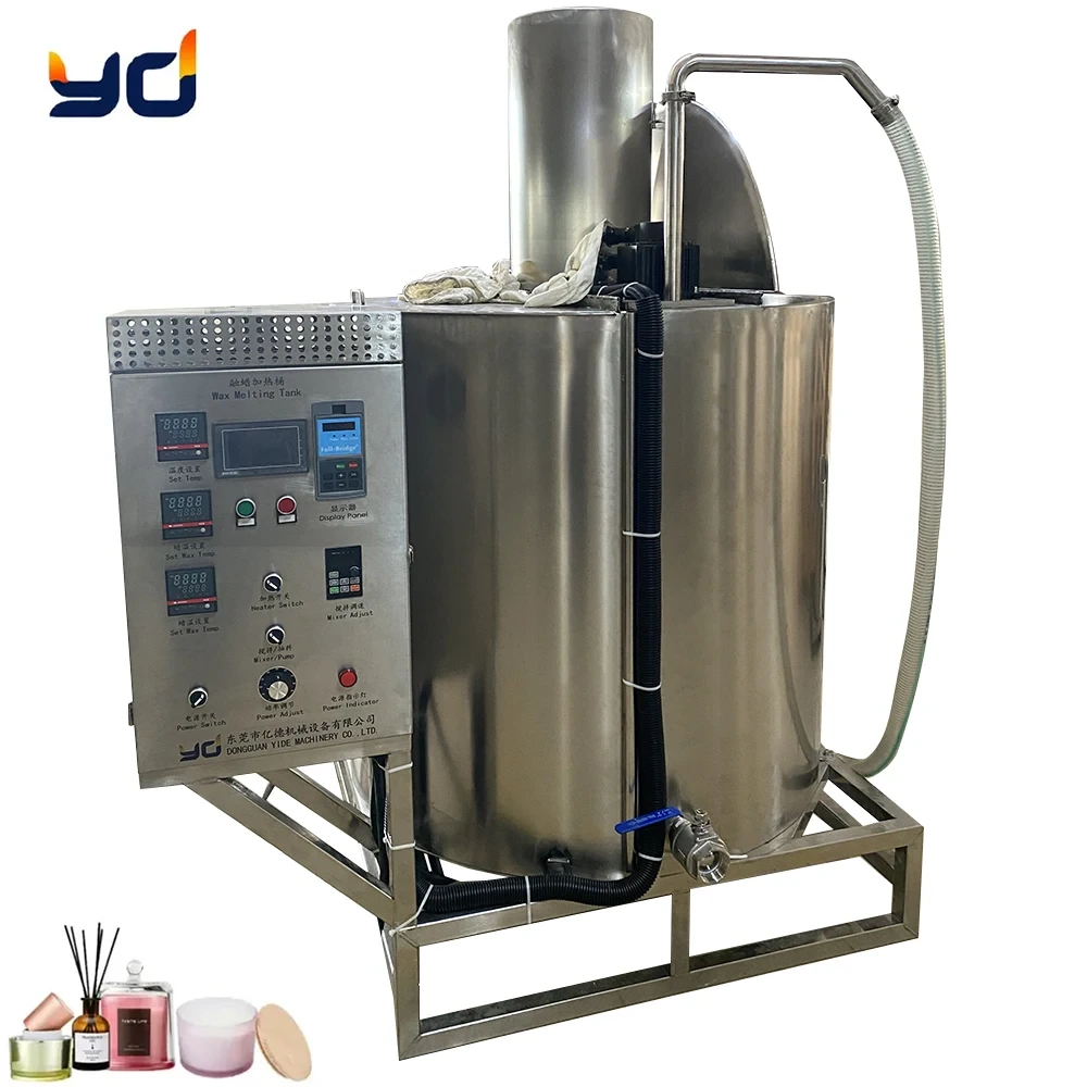 Stainless Steel Candle Melting Pot Machine 500L With Wax Pump Weighting Function 1