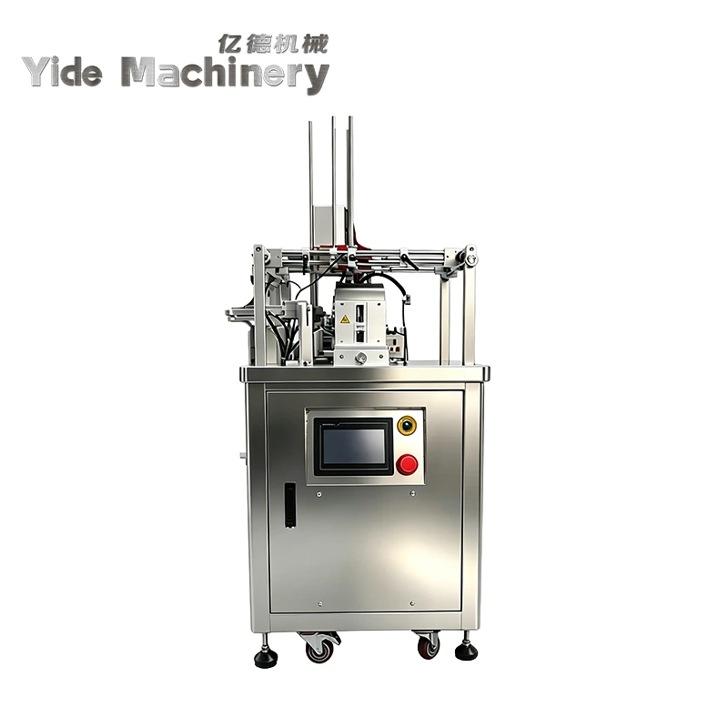 Automatic Scented Candle Folding Box Machine with PLC, High Speed Stainless Steel Machine for Wax Packaging 1