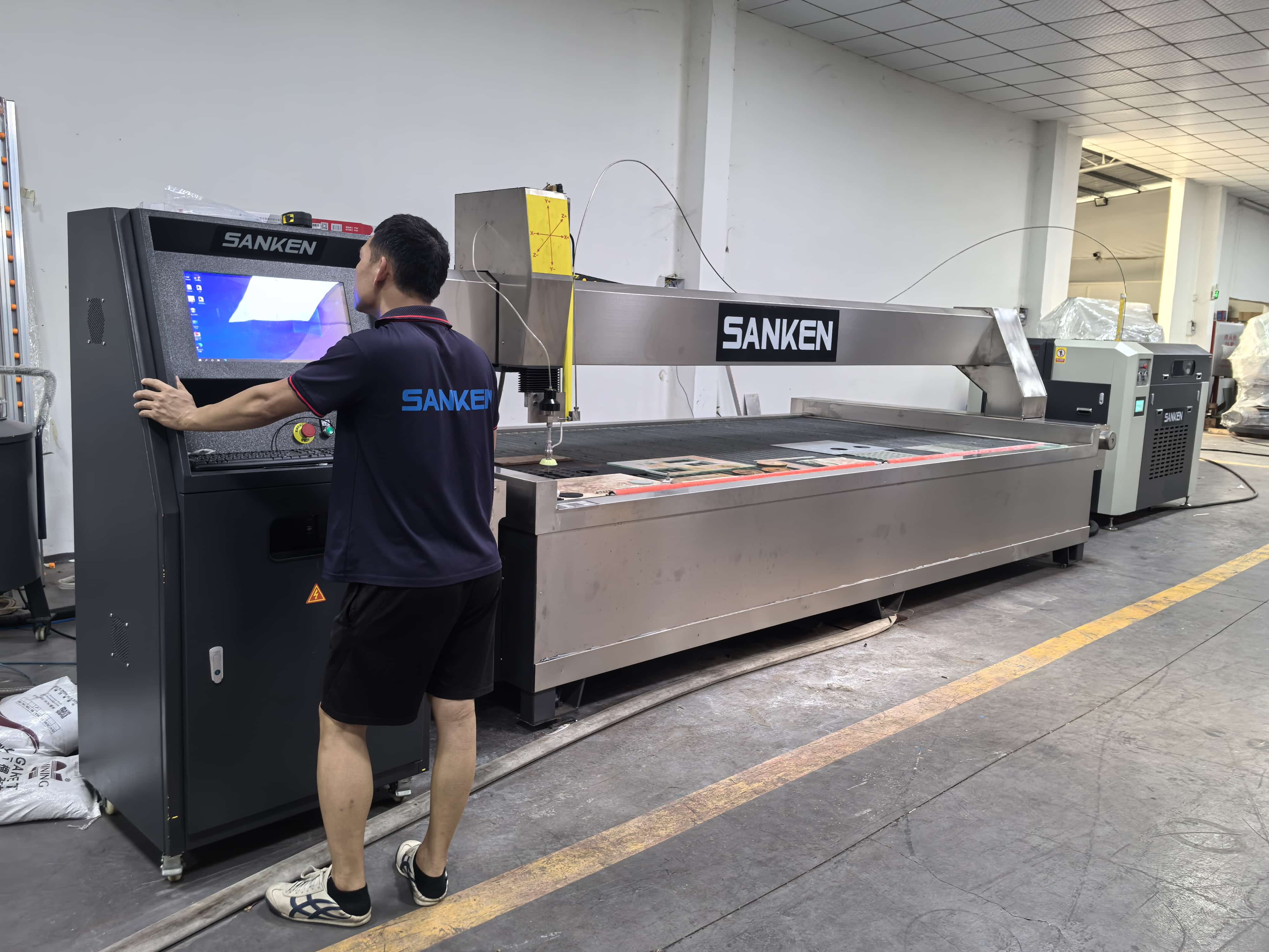 SANKEN Automatic Water Jet Cutting Machine