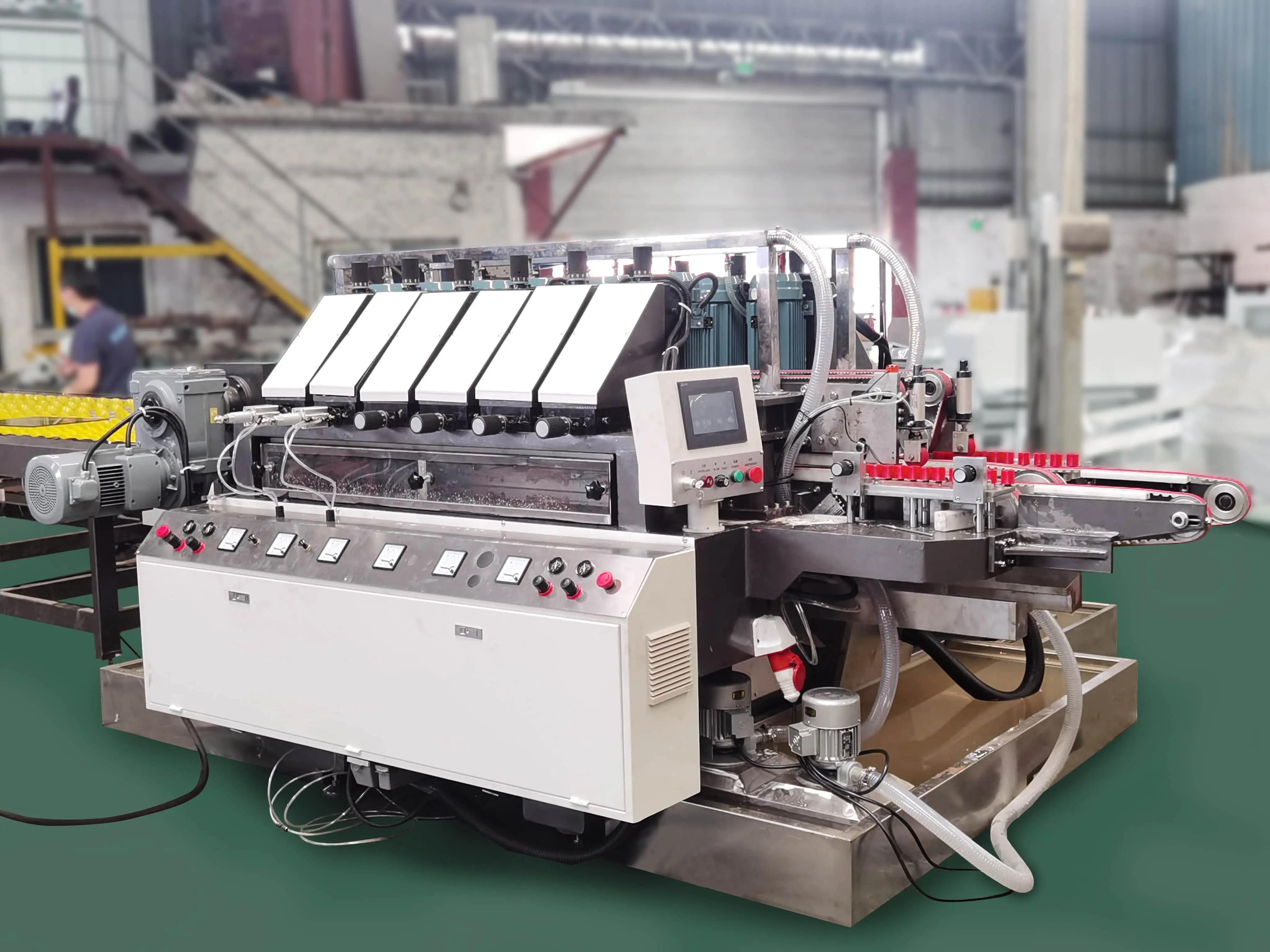 SANKEN Glass Straight Line Round Edging Machine Line