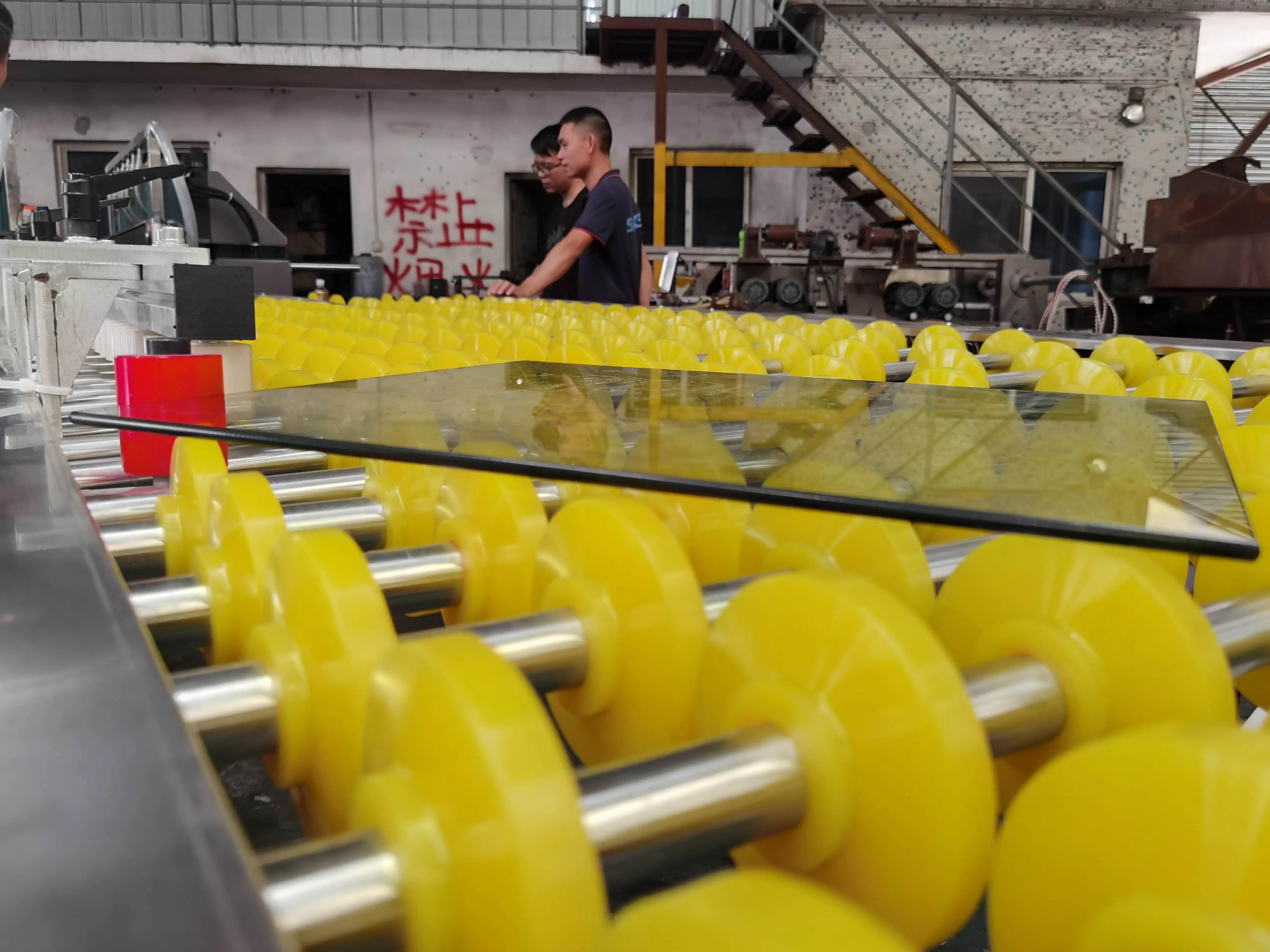 SANKEN Glass Straight Line Round Edging Machine Line