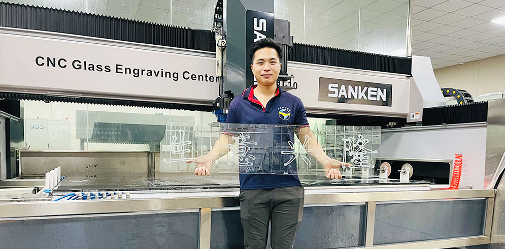 SANKEN CNC Glass Engraving Center