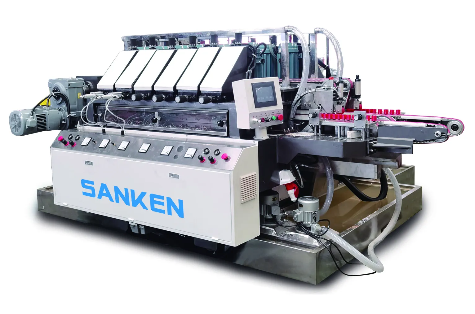 SANKEN Glass Straight Line Round Edging Machine-1