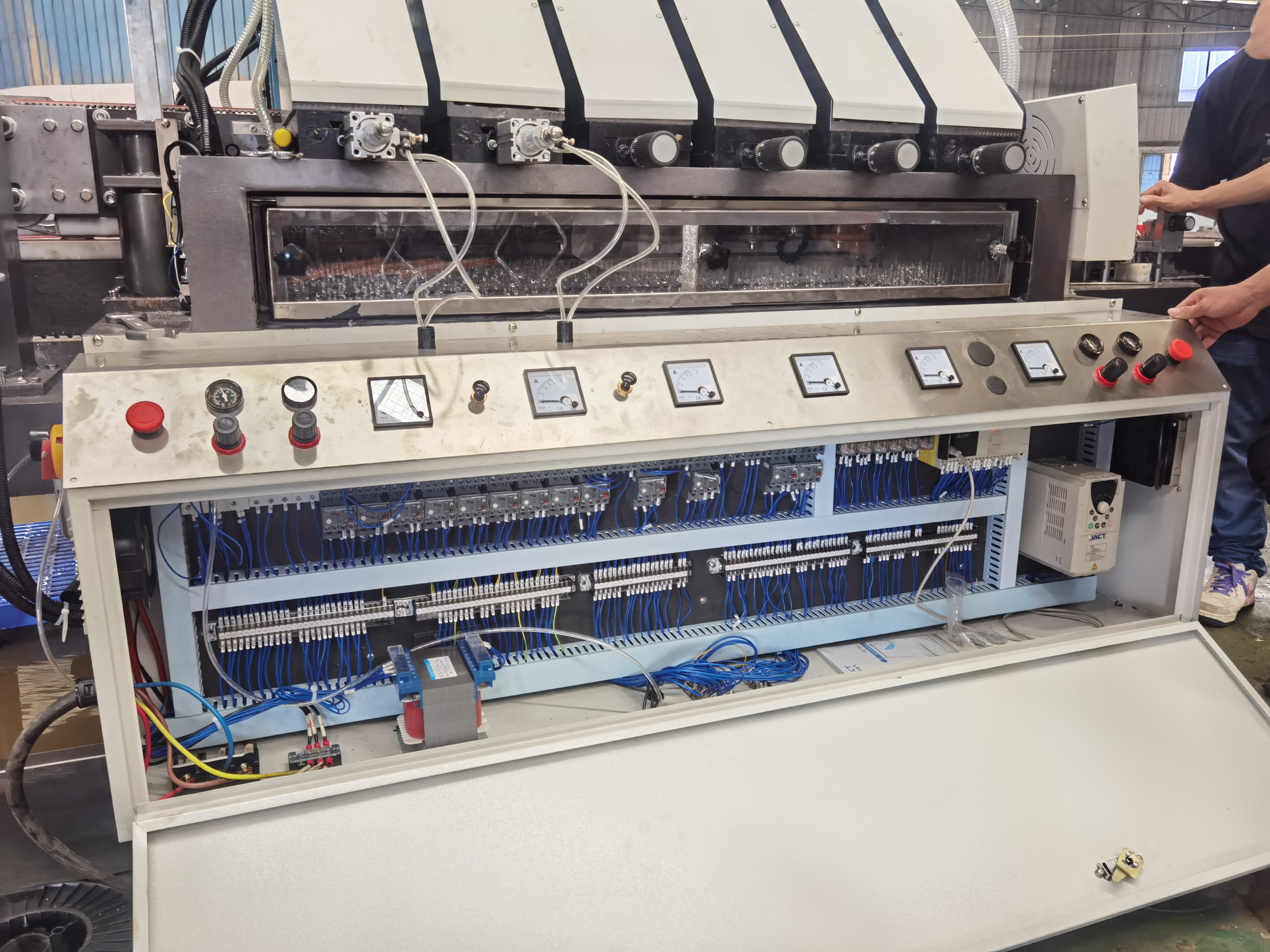 SANKEN Glass Straight Line Round Edging Machine